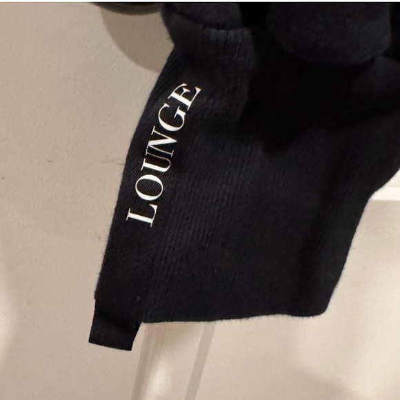 Black Lounge Sweatpants Jogger Style Structured - Picture 8 of 11